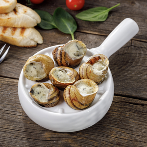 Эскарго с сливочным муссом из сыра Gorgonzola и прованскими травами